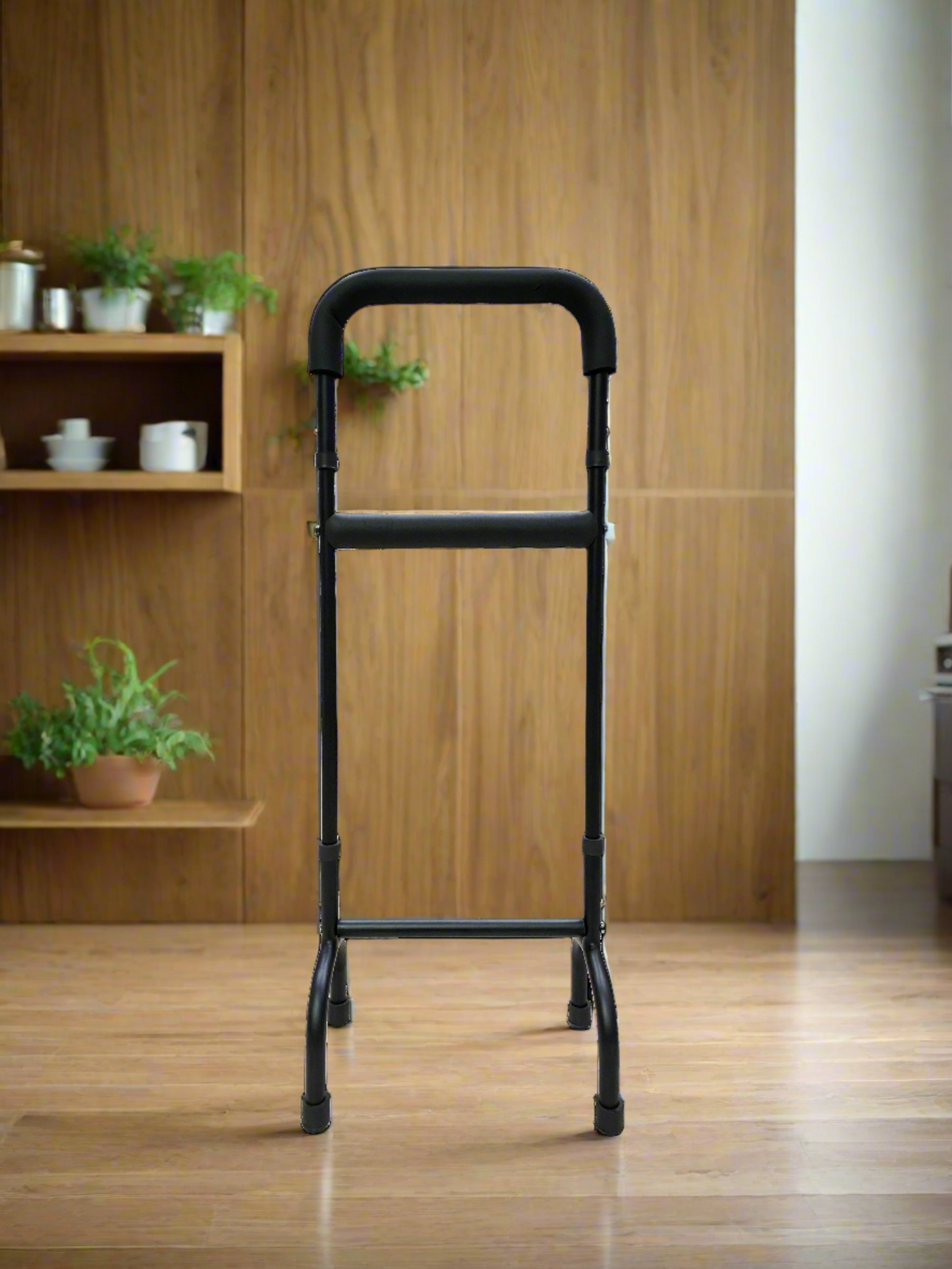 Side Walker & Self Standing Cane with Adjustable Height & Anti-Slip Grips
