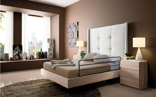 Length Adjustable Bed Side Safety Rail Guard Protector for Adults with Storage Pocket - 36-48 Inches