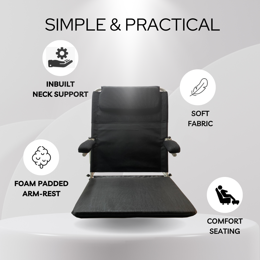 Foldable & Adjustable Hospital Back Rest with Arms