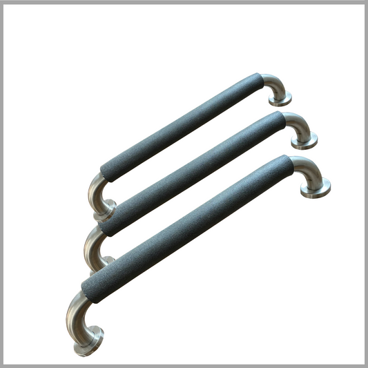 Stainless Steel Bathroom Safety Grab Bar with Anti-Slip Grip, 24 Inch Length