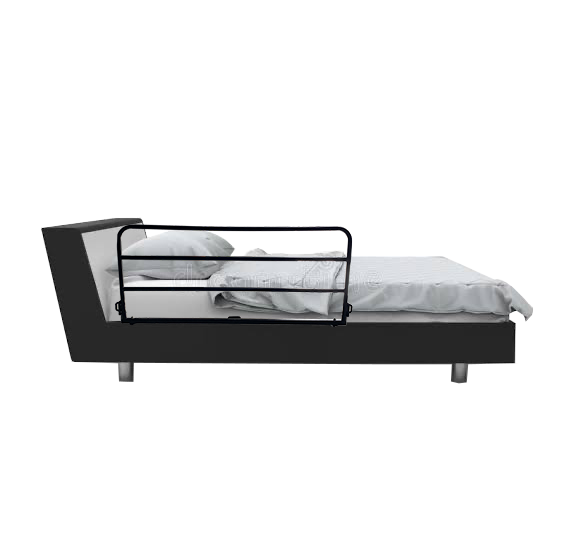 Bed Side Safety Rail Guard/Protector For Adults/Seniors - Black