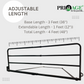 Length Adjustable Bed Side Safety Rail Guard Protector for Adults with Storage Pocket - 36-48 Inches