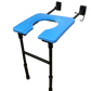Mild Steel Heavy Duty Height & Length Adjustable Wall Mounted Indian Conversion Commode Chair