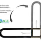 Stainless Steel Swing-up Toilet Grab Bar Rails and Arm Support with Rubber Sleeve - 24 Inch