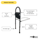 Adjustable Bed Side Safety Rail Guard Protector