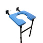 Mild Steel Heavy Duty Height & Length Adjustable Wall Mounted Indian Conversion Commode Chair