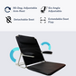 Foldable & Adjustable Hospital Back Rest with Arms