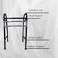 Height Adjustable Foldable Walker for Adults